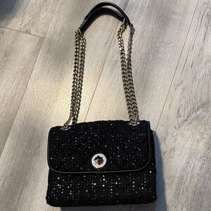 Kate Spade sparkle 2 way bag gold hardware